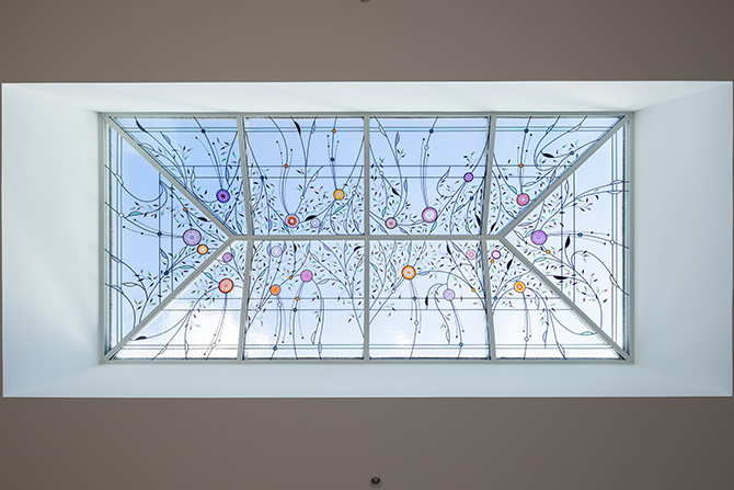 Verrière Atelier Vitrail Skylight Stained Glass Ceiling Best Stainedglass Studio Atelier Vitrail Paris Marie GRILLO